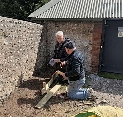 The first deep bed at The Barn created by Men in Sheds Lancing and Sompting 2